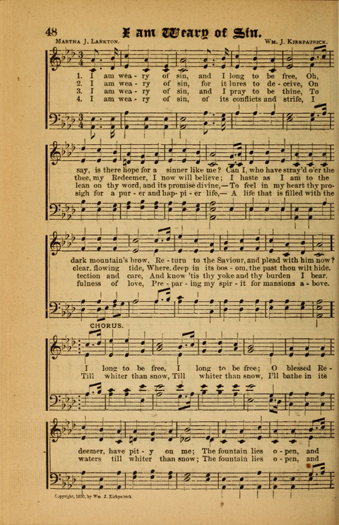 Sunlit Songs: for use in meetings for Christian worship or work page 48