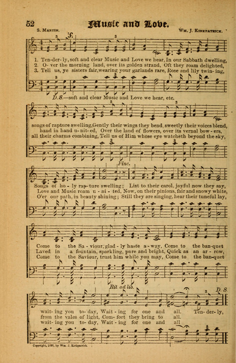 Sunlit Songs: for use in meetings for Christian worship or work page 52