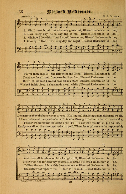Sunlit Songs: for use in meetings for Christian worship or work page 56