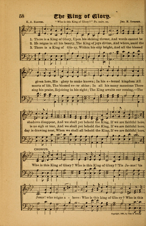 Sunlit Songs: for use in meetings for Christian worship or work page 58