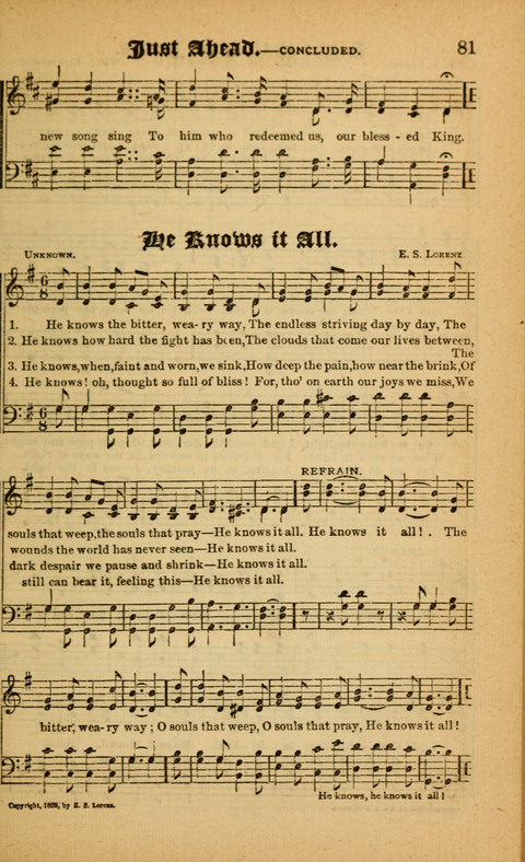 Sunlit Songs: for use in meetings for Christian worship or work page 81