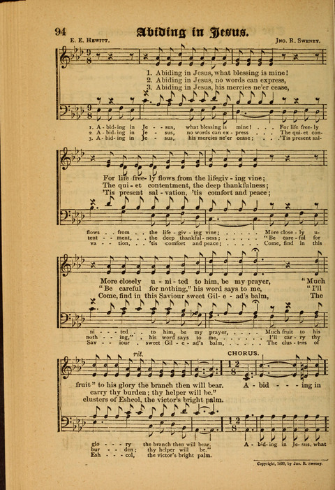 Sunlit Songs: for use in meetings for Christian worship or work page 94