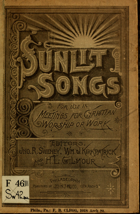 Sunlit Songs: for use in meetings for Christian worship or work page cover