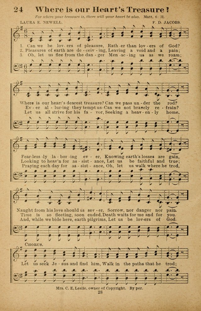 The Seed Sower: a collection of songs for Sunday schools and gospel meetings page 28