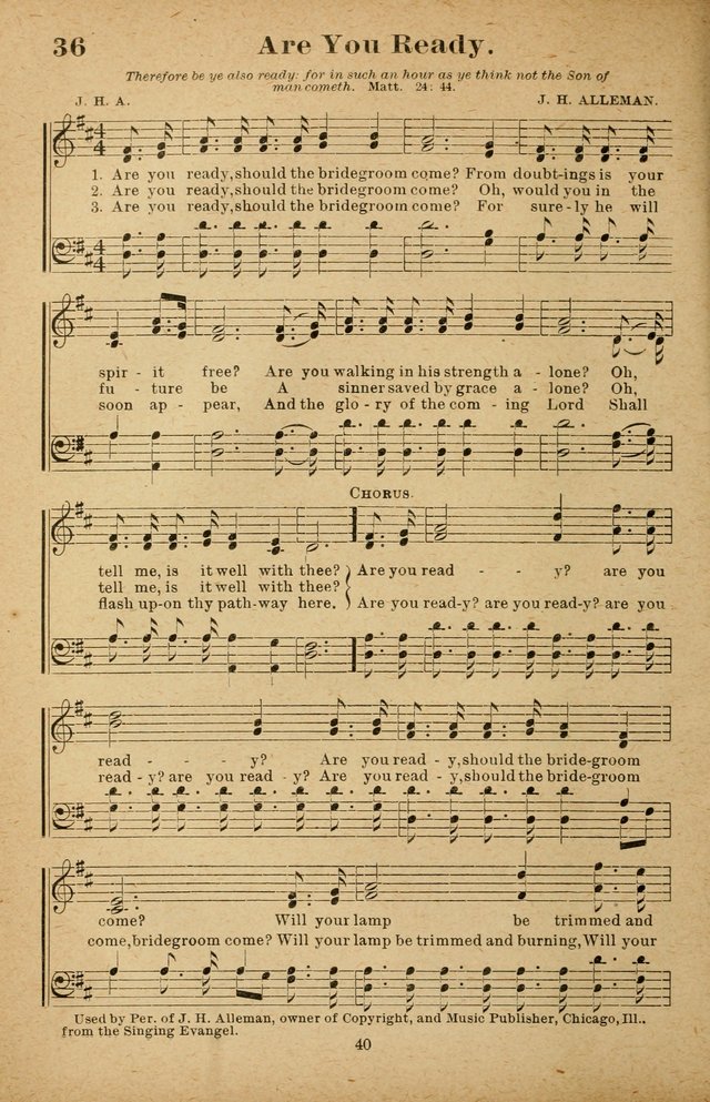 The Seed Sower: a collection of songs for Sunday schools and gospel meetings page 40