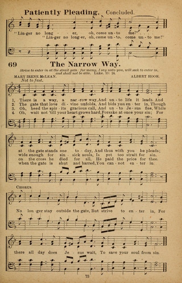 The Seed Sower: a collection of songs for Sunday schools and gospel meetings page 73