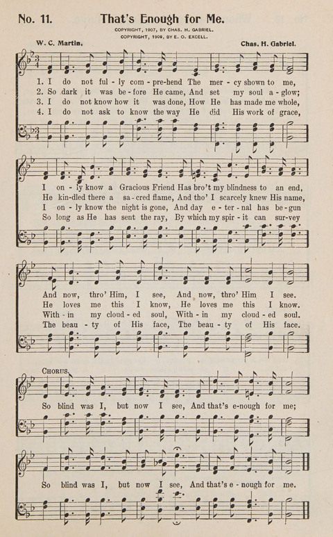 Service in Song: The cream of all the best songs, of all the best writers, together with Orders of Service for the Sunday School page 11