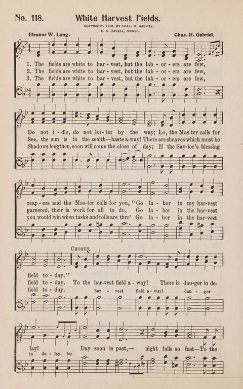 Service in Song: The cream of all the best songs, of all the best writers, together with Orders of Service for the Sunday School page 118