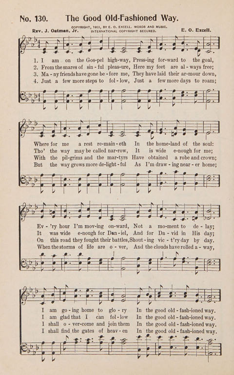 Service in Song: The cream of all the best songs, of all the best writers, together with Orders of Service for the Sunday School page 130