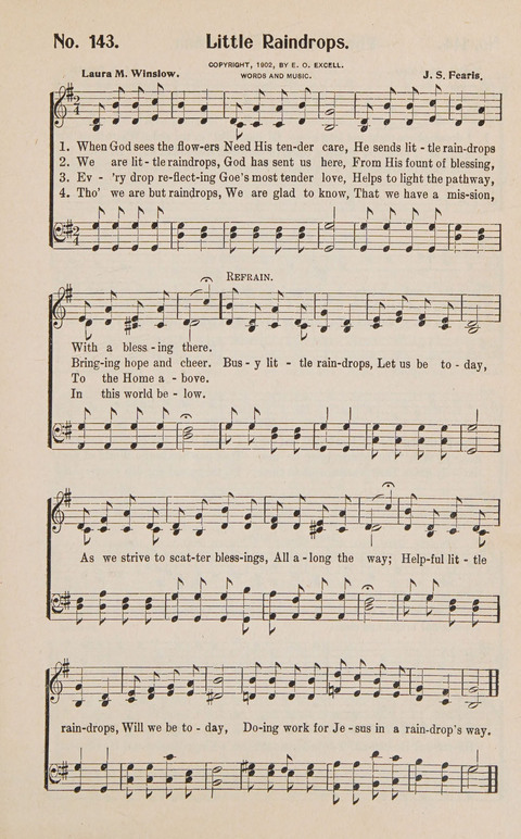Service in Song: The cream of all the best songs, of all the best writers, together with Orders of Service for the Sunday School page 143