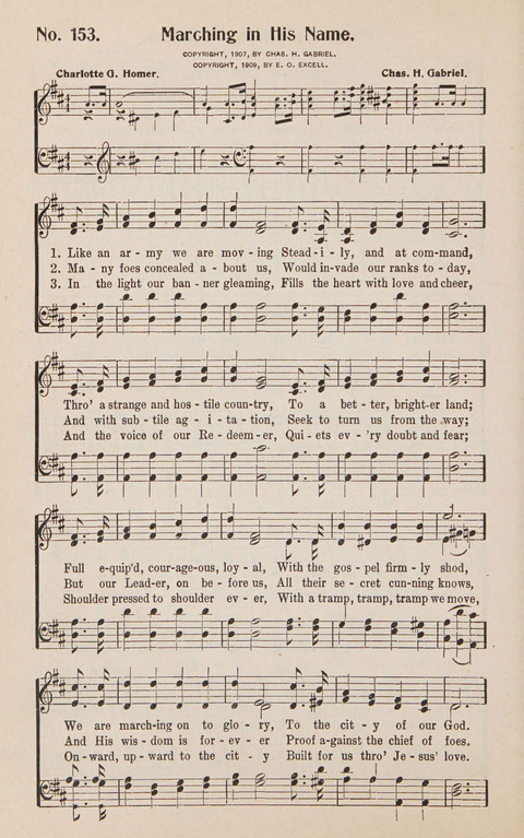 Service in Song: The cream of all the best songs, of all the best writers, together with Orders of Service for the Sunday School page 154
