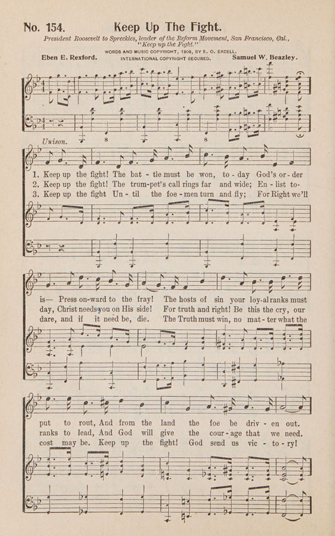 Service in Song: The cream of all the best songs, of all the best writers, together with Orders of Service for the Sunday School page 156