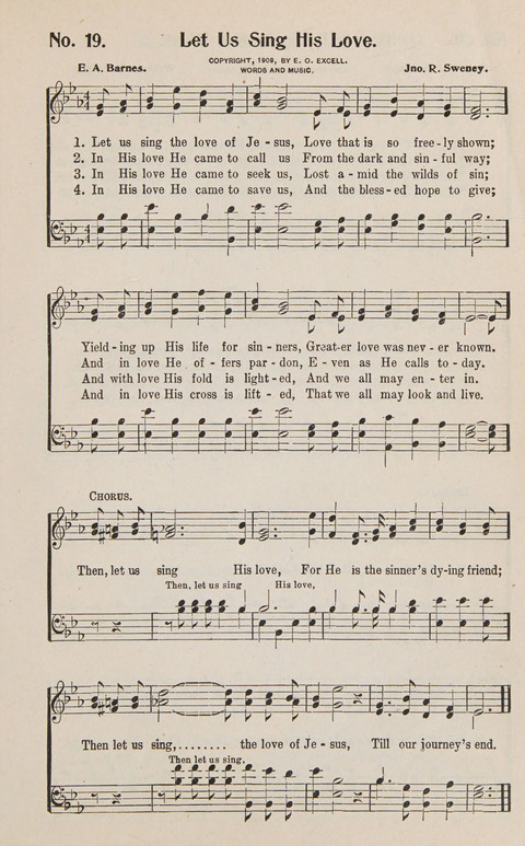 Service in Song: The cream of all the best songs, of all the best writers, together with Orders of Service for the Sunday School page 19