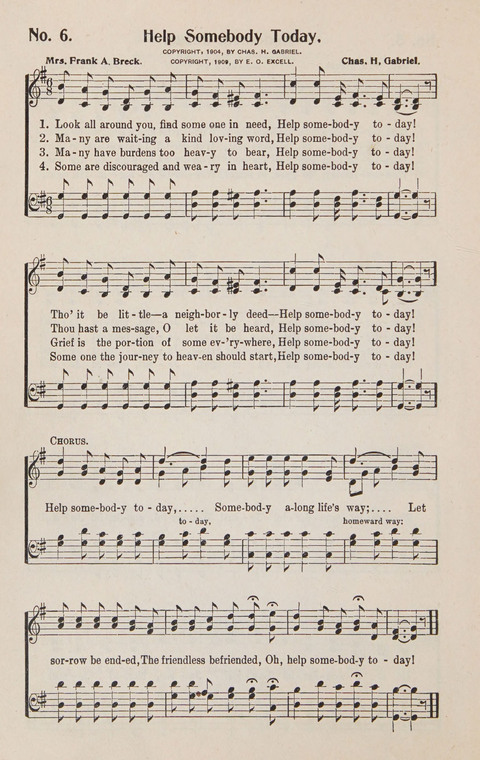 Service in Song: The cream of all the best songs, of all the best writers, together with Orders of Service for the Sunday School page 6