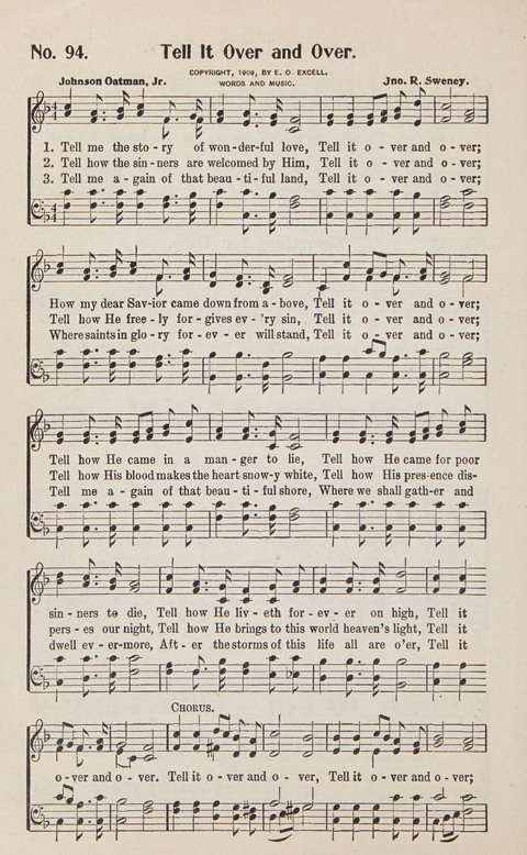 Service in Song: The cream of all the best songs, of all the best writers, together with Orders of Service for the Sunday School page 94