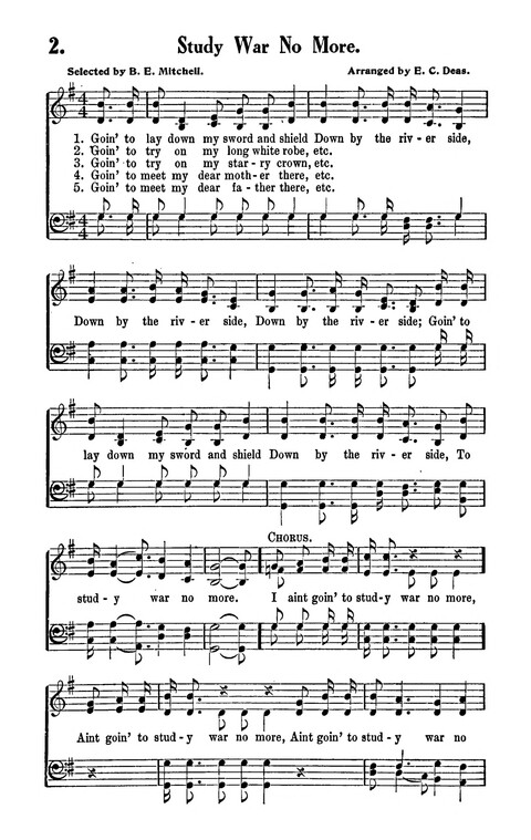 Songs and Spirituals: of negro composition for revivlas and congragational singing page 2