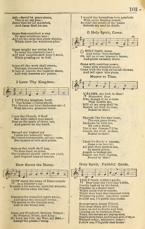 Spiritual Songs No. 2: for Gospel Meetings and the Sunday school page 103