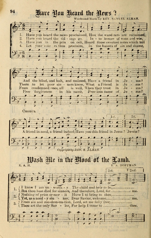 Spiritual Songs No. 2: for Gospel Meetings and the Sunday school page 94