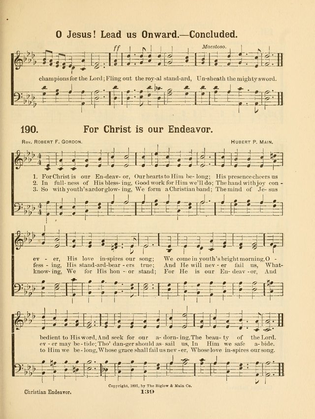 Select Songs No. 2: for the singing service in the prayer meeting; Sunday school; Christian Endeavor meetings page 139