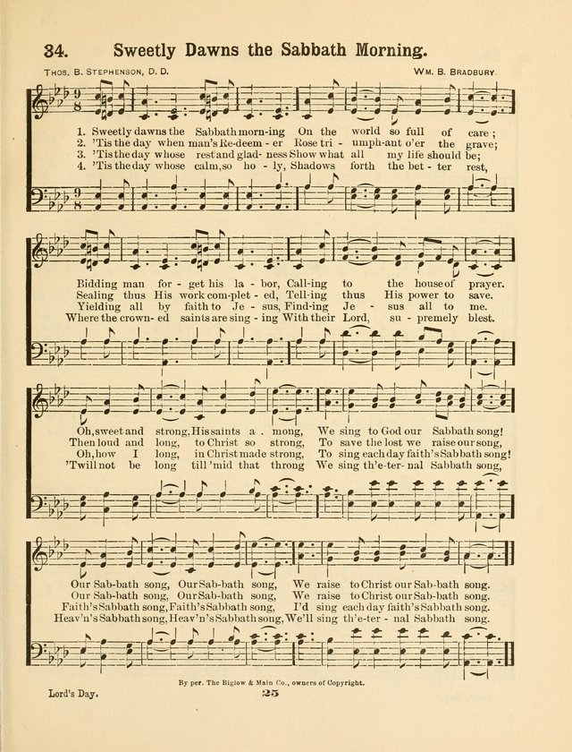 Select Songs No. 2: for the singing service in the prayer meeting; Sunday school; Christian Endeavor meetings page 25