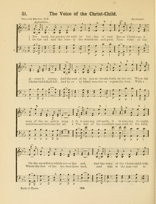 Select Songs No. 2: for the singing service in the prayer meeting; Sunday school; Christian Endeavor meetings page 38