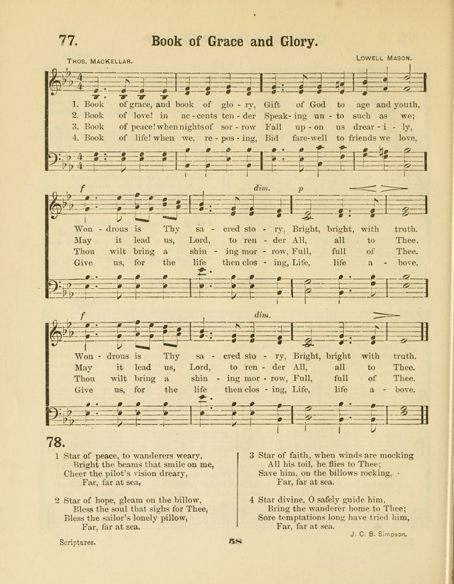 Select Songs No. 2: for the singing service in the prayer meeting; Sunday school; Christian Endeavor meetings page 58