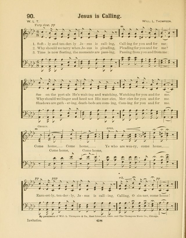 Select Songs No. 2: for the singing service in the prayer meeting; Sunday school; Christian Endeavor meetings page 68