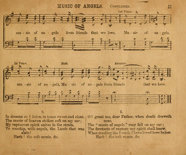 Sabbath School Bell No. 2: a superior collection of choice tunes, newly arranged and composed, and a large number of excellent hymns written expressly for this work, which are well adapted for...      page 11
