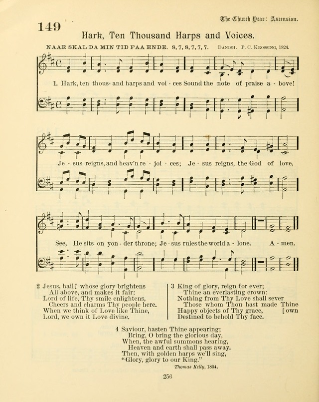 Sunday-School Book: with music: for the use of the Evangelical Lutheran congregations (Rev. and Enl.) page 258