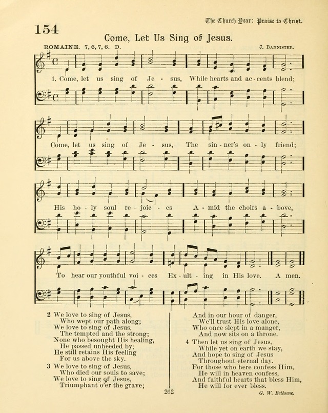 Sunday-School Book: with music: for the use of the Evangelical Lutheran congregations (Rev. and Enl.) page 264