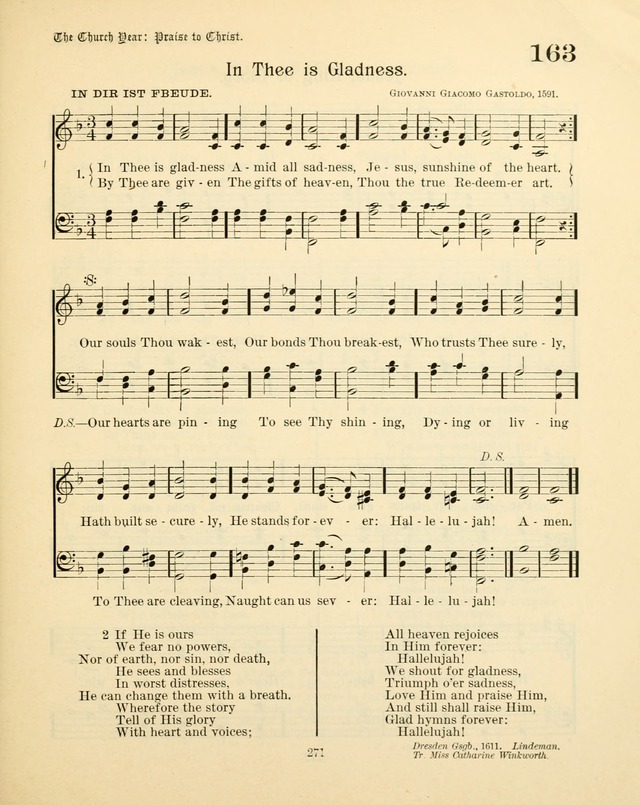 Sunday-School Book: with music: for the use of the Evangelical Lutheran congregations (Rev. and Enl.) page 273
