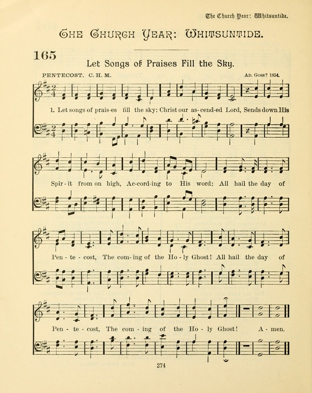 Sunday-School Book: with music: for the use of the Evangelical Lutheran congregations (Rev. and Enl.) page 276