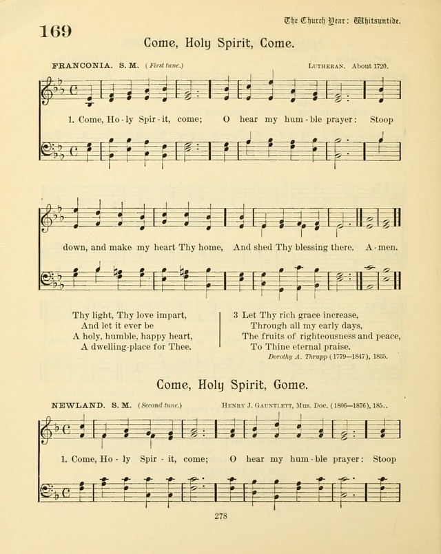 Sunday-School Book: with music: for the use of the Evangelical Lutheran congregations (Rev. and Enl.) page 280