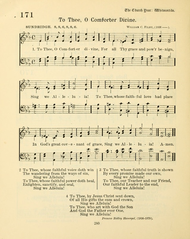Sunday-School Book: with music: for the use of the Evangelical Lutheran congregations (Rev. and Enl.) page 282