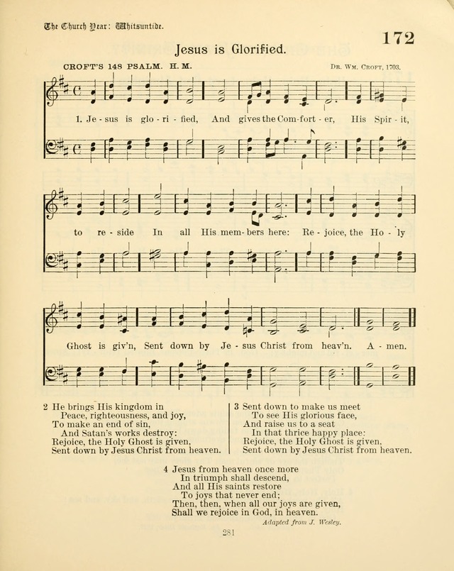 Sunday-School Book: with music: for the use of the Evangelical Lutheran congregations (Rev. and Enl.) page 283