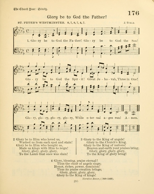 Sunday-School Book: with music: for the use of the Evangelical Lutheran congregations (Rev. and Enl.) page 287