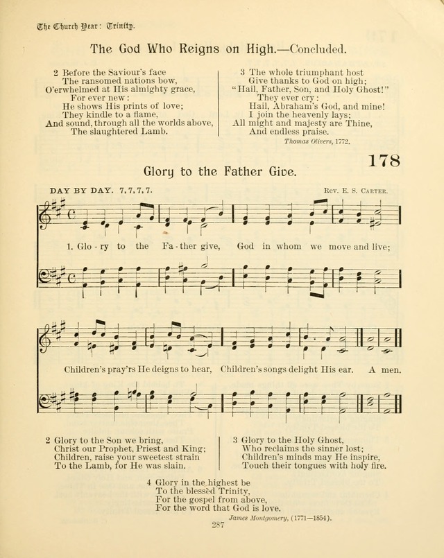 Sunday-School Book: with music: for the use of the Evangelical Lutheran congregations (Rev. and Enl.) page 289