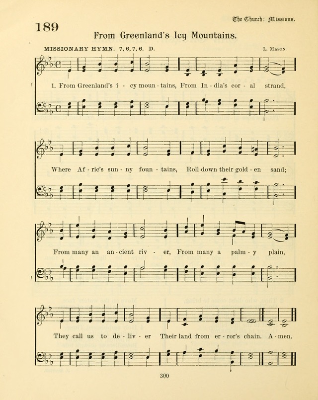 Sunday-School Book: with music: for the use of the Evangelical Lutheran congregations (Rev. and Enl.) page 302
