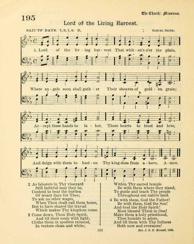 Sunday-School Book: with music: for the use of the Evangelical Lutheran congregations (Rev. and Enl.) page 308