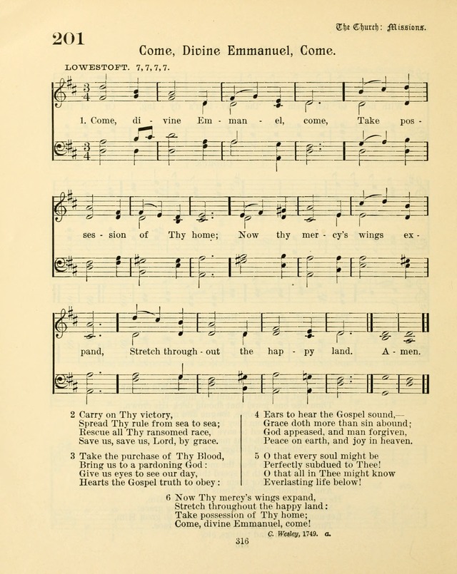 Sunday-School Book: with music: for the use of the Evangelical Lutheran congregations (Rev. and Enl.) page 318