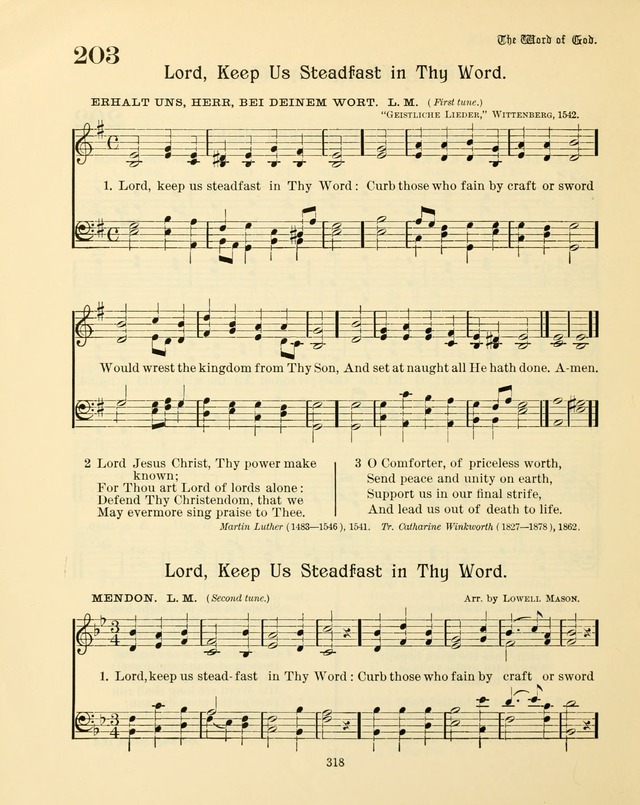 Sunday-School Book: with music: for the use of the Evangelical Lutheran congregations (Rev. and Enl.) page 320