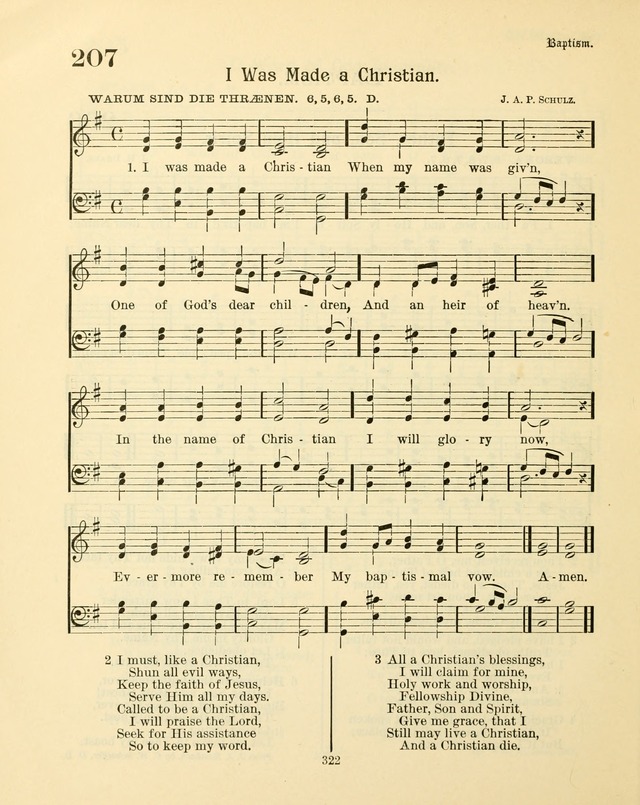 Sunday-School Book: with music: for the use of the Evangelical Lutheran congregations (Rev. and Enl.) page 324