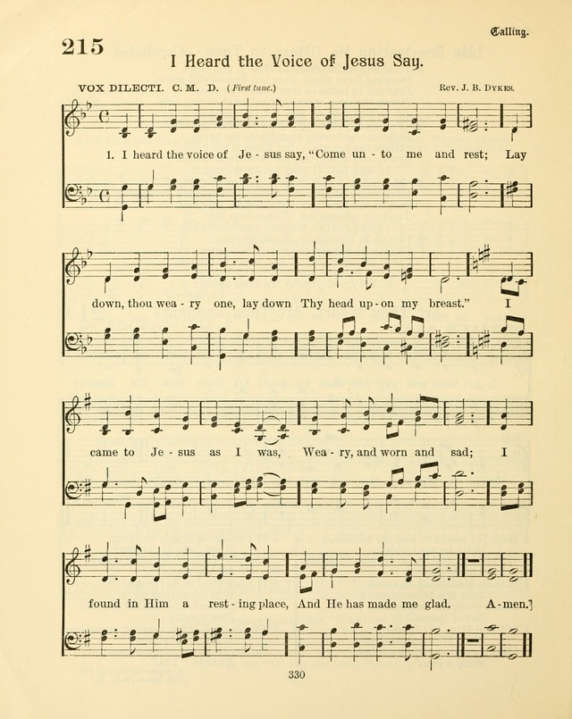 Sunday-School Book: with music: for the use of the Evangelical Lutheran congregations (Rev. and Enl.) page 332