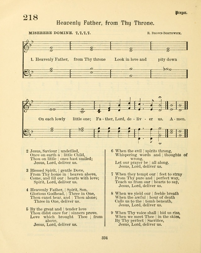 Sunday-School Book: with music: for the use of the Evangelical Lutheran congregations (Rev. and Enl.) page 336