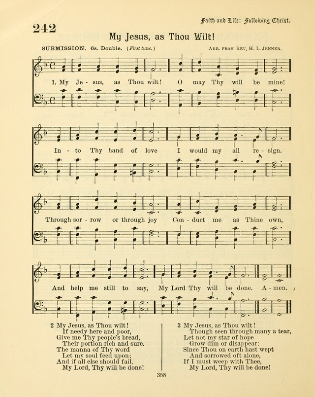 Sunday-School Book: with music: for the use of the Evangelical Lutheran congregations (Rev. and Enl.) page 360