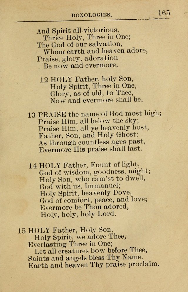Sunday School Book: containing liturgy and hymns for the Sunday School (Rev. and Enl. Ed.) page 167