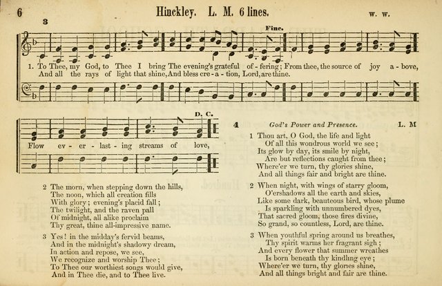 The Sabbath School: a complete collection of hymns and tunes for Sabbath schools, families, and social gatherings page 6