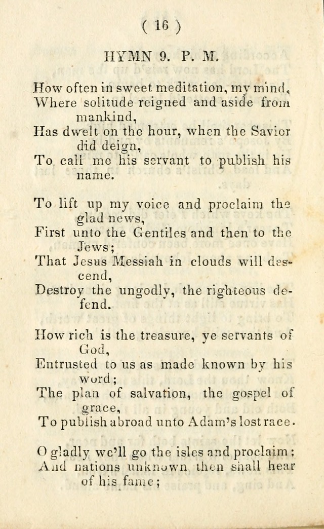 A Small Selection of Choice Hymns for the Church of Jesus Christ of       Latter Day Saints page 22