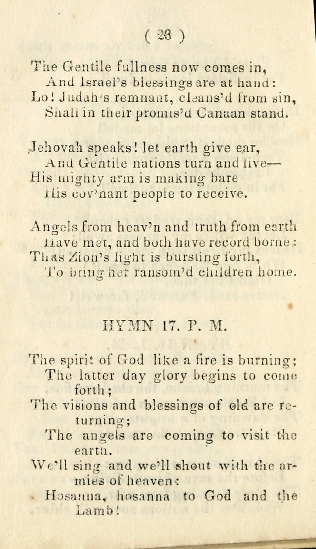 A Small Selection of Choice Hymns for the Church of Jesus Christ of       Latter Day Saints page 34