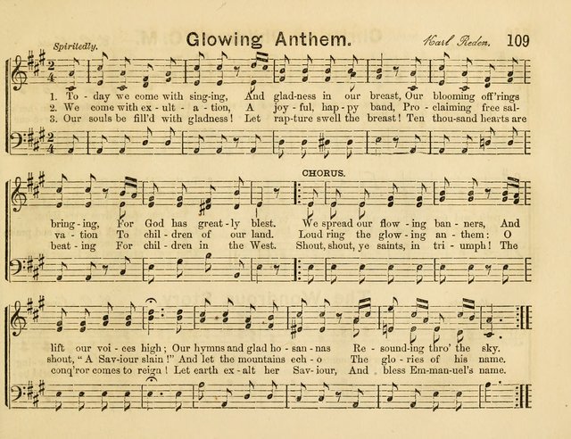 The Sweet Singer: a collection of hymns and tunes for Sunday-schools. Together with a variety suitable for day-schools, revival occasions, and the family circle page 109
